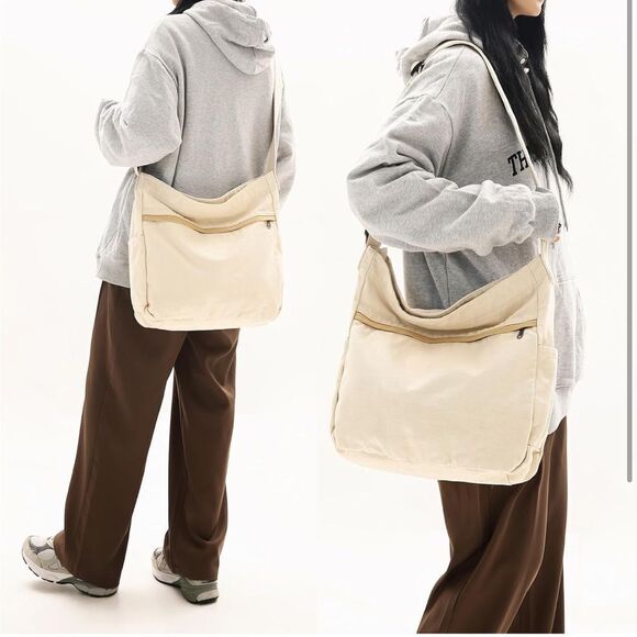 Canvas Hobo Shoulder Bag - Picture 4 of 4